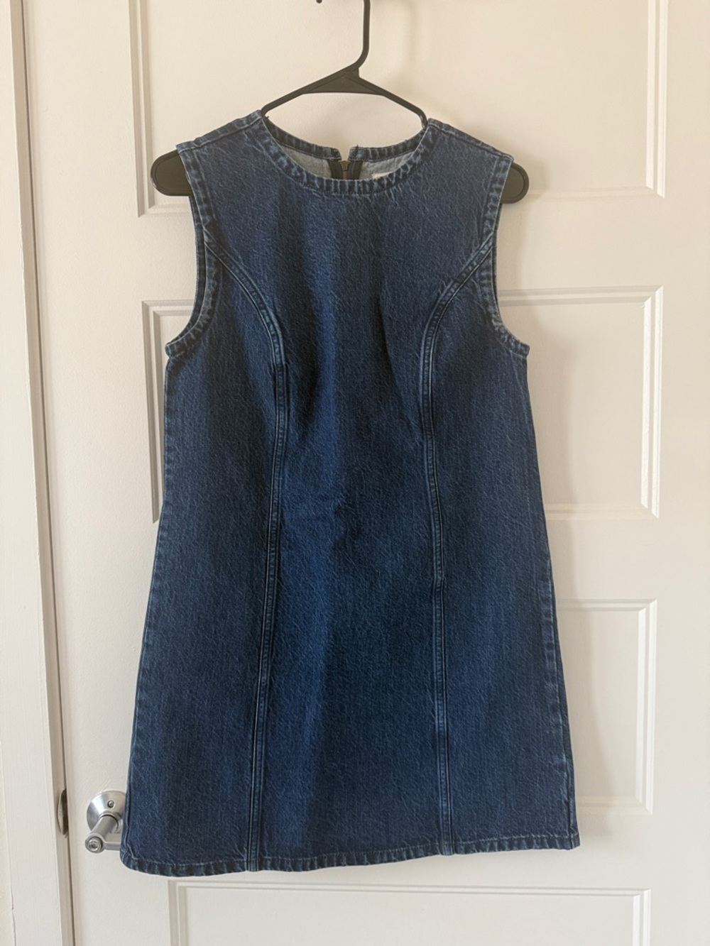 Abercrombie & Fitch Dark Blue Sleeveless Denim Mini Dress